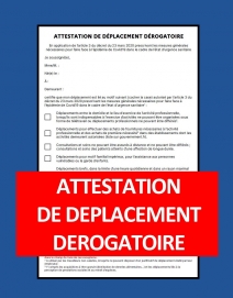 Nouvelle attestation dérogatoire version 25 mars.