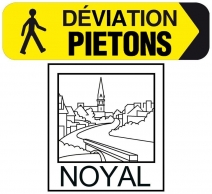 Information travaux: déviation temporaire du passage piéton